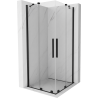 Mexen Velar Duo cabină de duș extensibilă 90 x 90 cm, transparent, neagră - 871-090-090-02-70