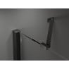Mexen Velar Duo cabină de duș extensibilă 90 x 90 cm, transparent, neagră - 871-090-090-02-70