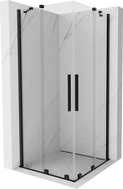 Mexen Velar Duo cabină de duș culisantă 100 x 100 cm, transparentă, neagră - 871-100-100-02-70