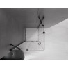 Mexen Velar Duo cabină duș culisantă 100 x 100 cm, transparentă, neagră - 871-100-100-02-70