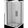 Mexen Velar Duo cabină de duș extensibilă 90 x 80 cm, transparent, neagră - 871-090-080-02-70