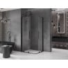 Mexen Velar Duo cabină de duș glisantă 90 x 80 cm, transparentă, neagră - 871-090-080-02-70