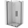 Mexen Velar Duo cabină de duș glisantă 100 x 90 cm, transparentă, neagră - 871-100-090-02-70