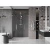 Mexen Velar Duo toló zuhanyajtó 140 cm, átlátszó, króm - 871-140-000-02-01