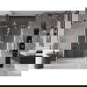 Mexen Velar Duo ușă de duș culisantă 140 cm, transparent, albă - 871-140-000-02-20