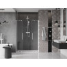 Mexen Velar Duo tolóajtós zuhanyajtó 150 cm, átlátszó, fehér - 871-150-000-02-20