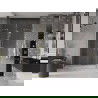 Mexen Velar Duo ușă de duș culisantă 140 cm, transparent, auriu cu aspect periat - 871-140-000-02-55