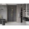 Mexen Velar Duo uși de duș glisante 150 cm, transparent, auriu periat - 871-150-000-02-55