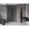 Mexen Velar Duo ușă de duș culisantă 150 cm, transparent, gun gray cu aspect periat - 871-150-000-02-66