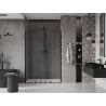 Mexen Velar Duo ușă de duș culisantă 150 cm, transparent, neagră - 871-150-000-02-70