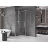 Mexen Velar tolóajtós zuhanykabin 120 x 80 cm, Átlátszó, Króm - 871-120-080-01-01