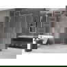 Mexen Velar tolóajtós zuhanykabin 140 x 70 cm, Átlátszó, Króm - 871-140-070-01-01