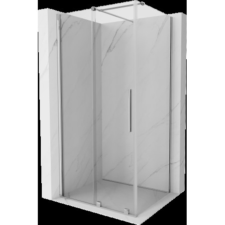 Mexen Velar cabină de duș extensibilă 90 x 75 cm, transparent, Crom - 871-090-075-01-01