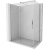 Mexen Velar cabină de duș extensibilă 130 x 70 cm, transparent, Crom - 871-130-070-01-01