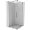 Mexen Velar 90x90 cm-es, átlátszó, króm eltolható zuhanykabin - 871-090-090-01-01