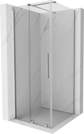 Mexen Velar cabină de duș extensibilă 110 x 110 cm, transparent, Crom - 871-110-110-01-01