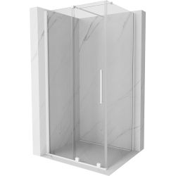 Mexen Velar cabină de duș extensibilă 100 x 110 cm, transparent, albă - 871-100-110-01-20