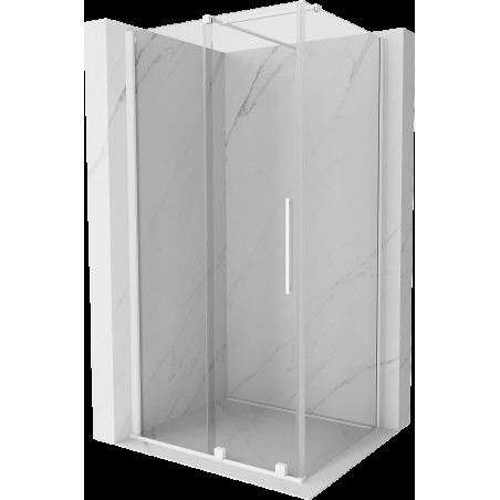 Mexen Velar cabină de duș extensibilă 110 x 120 cm, transparent, albă - 871-110-120-01-20