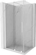 Mexen Velar cabină de duș extensibilă 130 x 85 cm, transparent, albă - 871-130-085-01-20