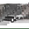 Mexen Velar cabină de duș extensibilă 100 x 100 cm, transparent, albă - 871-100-100-01-20