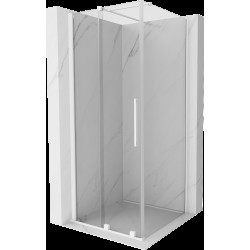 Mexen Velar cabină de duș extensibilă 110 x 110 cm, transparent, albă - 871-110-110-01-20