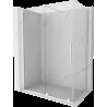 Mexen Velar cabină de duș extensibilă 150 x 85 cm, transparent, albă - 871-150-085-01-20