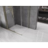 Mexen Velar 90 x 70 cm-es, átlátszó, arany színű tolóajtós zuhanykabin - 871-090-070-01-50
