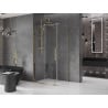 Mexen Velar cabină de duș glisantă 130 x 90 cm, transparentă, aurie - 871-130-090-01-50