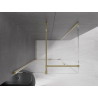 Mexen Velar 130 x 90 cm-es toló zuhanykabin, átlátszó, arany - 871-130-090-01-50