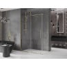 Mexen Velar 150 x 70 cm-es, átlátszó, arany színű tolóajtós zuhanykabin - 871-150-070-01-50