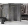 Mexen Velar 160 x 70 cm-es, átlátszó, arany tolóajtós zuhanykabin - 871-160-070-01-50