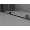 Mexen Velar 100 x 70 cm-es, átlátszó, fekete tolóajtós zuhanykabin - 871-100-070-01-70