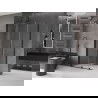 Mexen Velar tolóajtós zuhanykabin 110 x 80 cm, Átlátszó, fekete - 871-110-080-01-70