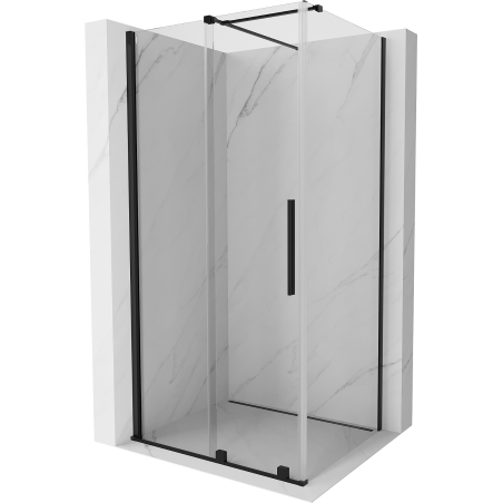 Mexen Velar cabină de duș glisantă 120 x 85 cm, transparentă, neagră - 871-120-085-01-70