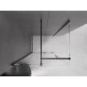 Mexen Velar cabină de duș culisantă 140 x 90 cm, transparentă, neagră - 871-140-090-01-70