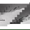 Mexen Velar cabină de duș extensibilă 140 x 100 cm, transparent, neagră - 871-140-100-01-70