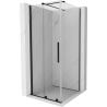 Mexen Velar cabină de duș extensibilă 100 x 100 cm, transparent, neagră - 871-100-100-01-70
