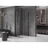 Mexen Velar cabină de duș extensibilă 120 x 120 cm, transparent, neagră - 871-120-120-01-70