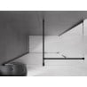 Mexen Velar cabină de duș culisantă 140 x 80 cm, transparentă, neagră - 871-140-080-01-70