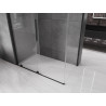 Mexen Velar 150 x 70 cm-es tolóajtós zuhanykabin, átlátszó, fekete - 871-150-070-01-70