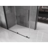 Mexen Velar 150 x 70 cm-es tolóajtós zuhanykabin, átlátszó, fekete - 871-150-070-01-70