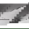 Mexen Velar tolóajtós zuhanykabin 160 x 80 cm, Átlátszó, fekete - 871-160-080-01-70