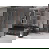 Mexen Velar cabină de duș extensibilă 100 x 100 cm, transparent, Roz-auriu - 871-100-100-01-60