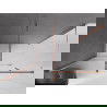 Mexen Velar cabină de duș extensibilă 140 x 80 cm, transparent, Roz-auriu - 871-140-080-01-60