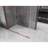 Mexen Velar 150 x 90 cm-es tolóajtós zuhanykabin, átlátszó, rózsaarany - 871-150-090-01-60