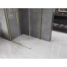 Mexen Velar cabină de duș extensibilă 90 x 80 cm, transparent, auriu cu aspect periat - 871-090-080-01-55