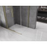 Mexen Velar cabina de duș glisantă 100 x 70 cm, transparentă, aurie și mată - 871-100-070-01-55