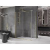 Mexen Velar cabina de duș glisantă 160 x 85 cm, transparentă, aurie periată - 871-160-085-01-55
