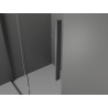 Mexen Velar 110 x 70 cm-es toló zuhanykabin, átlátszó, gun gray kefélt - 871-110-070-01-66