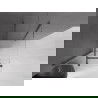 Mexen Velar cabină de duș extensibilă 100 x 100 cm, transparent, gun gray cu aspect periat - 871-100-100-01-66
